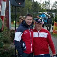 Felix und ich beim Heli-day
