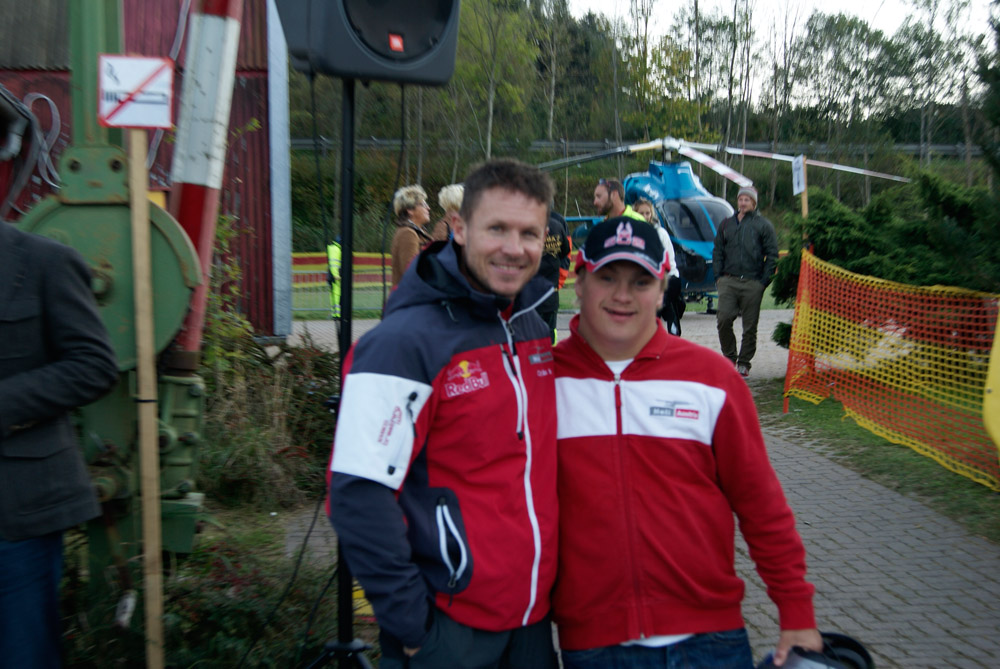 Felix und ich beim Heli-day