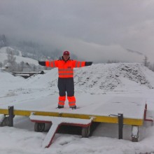 meine Arbeit im Winter: Flughafendirektor beim Notarzthelicopter Martin 10